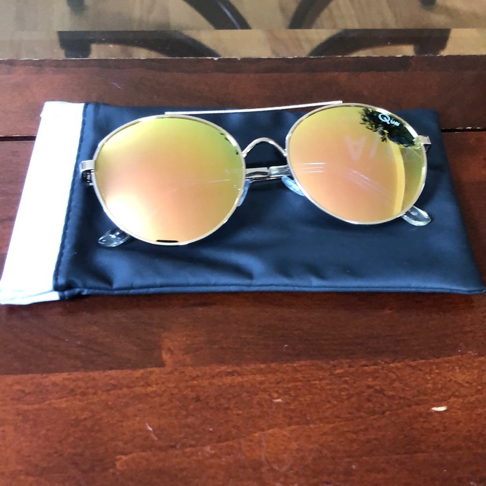 Quay Australia orange and gold sunglasses
